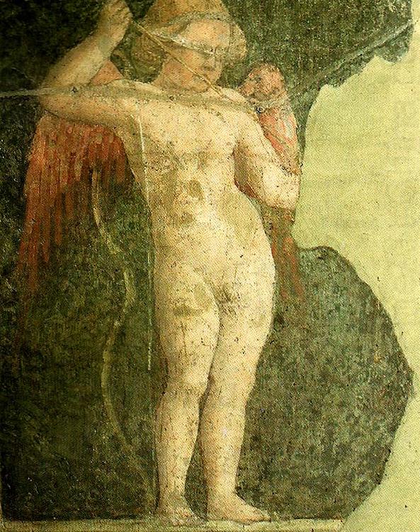 Piero della Francesca cupid returning an arrow to the quiver oil painting picture